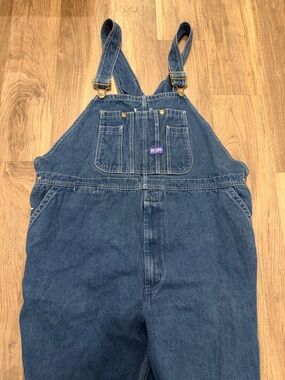 👖 Big Smith Denim Bib Overalls 46x30 Workwear Carpenter Utility Overalls